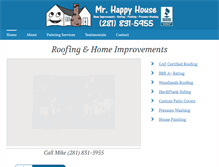 Tablet Screenshot of mrhappyhouse.com